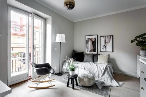 Квартира - студия площадью 23 квадратных метра. 03