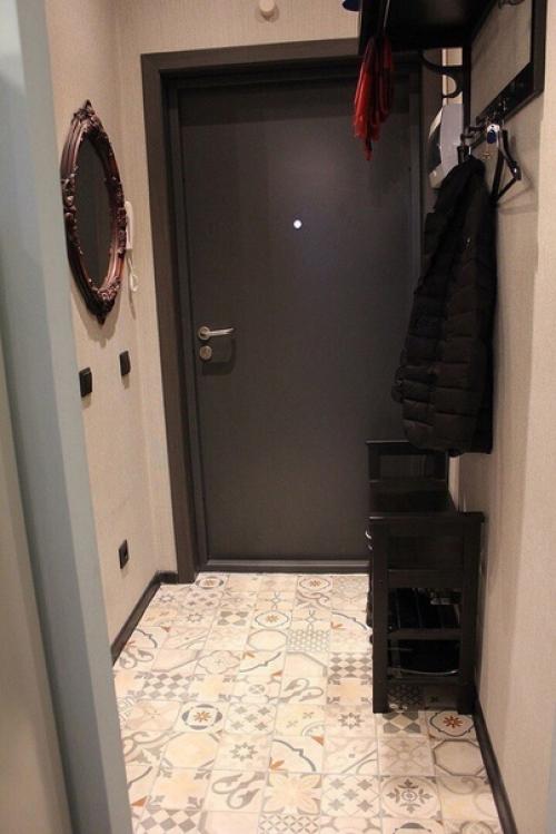 Яркий, стильный, атмосферный интерьер квартиры - студии площадью 25 кв. 07