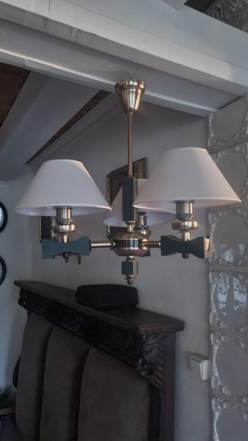 Хочу поделиться результатами переделки люстры найденной на помойке. 01