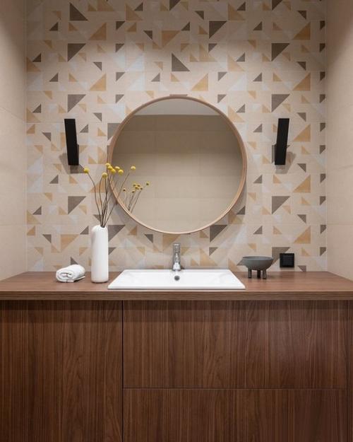 Реализованный интерьер маленькой квартиры, площадью 43 кв. 07