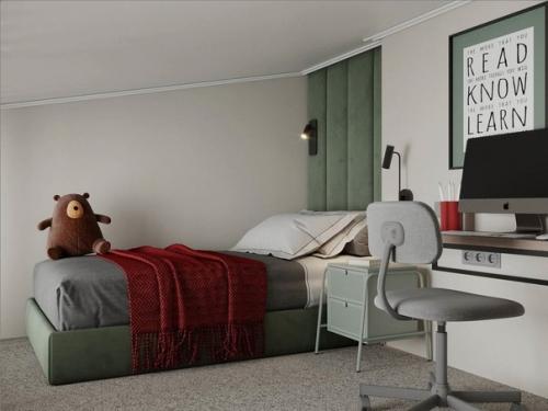 Благородный дизайн трешки в мансарде. 06