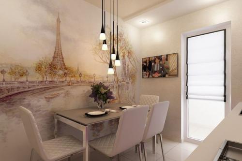 Визуальные иллюзии в интерьере кухни. 01