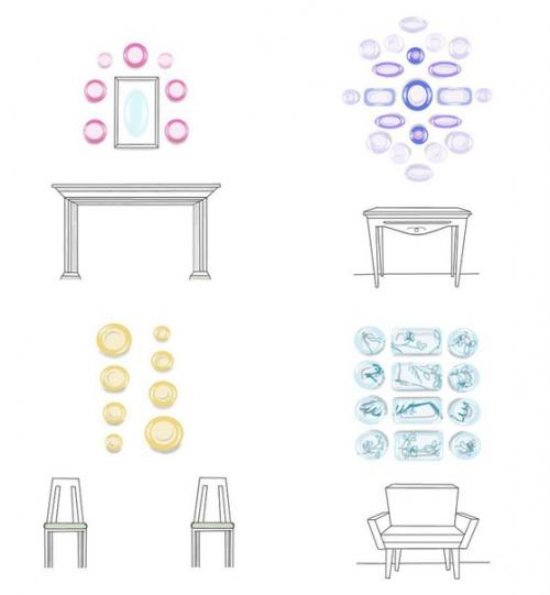 Настенные тарелки в интерьере: способы организации. 01