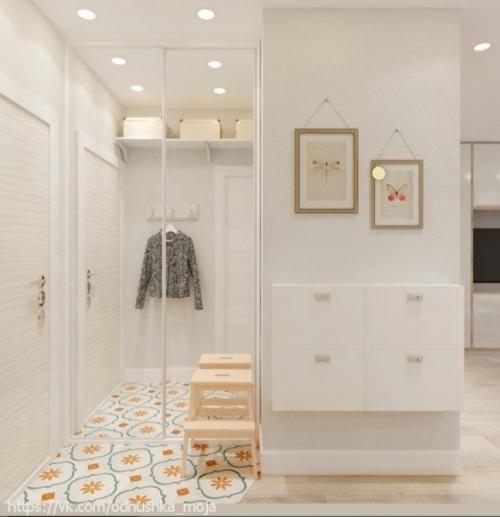 Современный скандинавский стиль в интерьере квартиры площадью 37 кв. 08