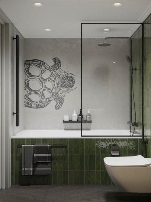 Благородный дизайн трешки в мансарде. 09