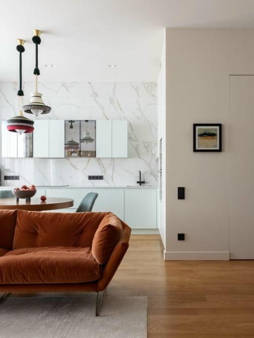 Современная квартира с нотами mid - Century в Москве. 05