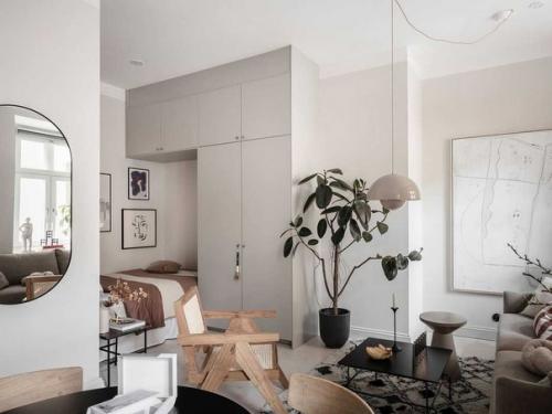 Квартира - студия 28 М 2 в Швеции (скандинавский стиль). 03