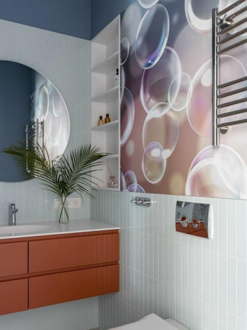 Современная квартира с нотами mid - Century в Москве. 06