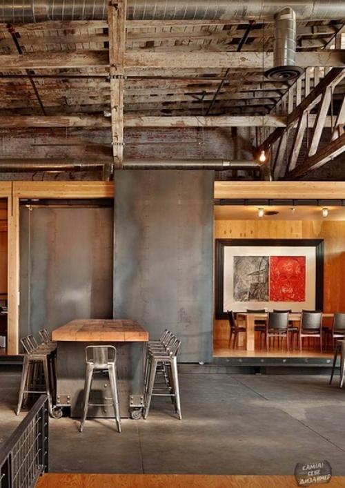 Еще один стиль в интертере - индустриальный. 04