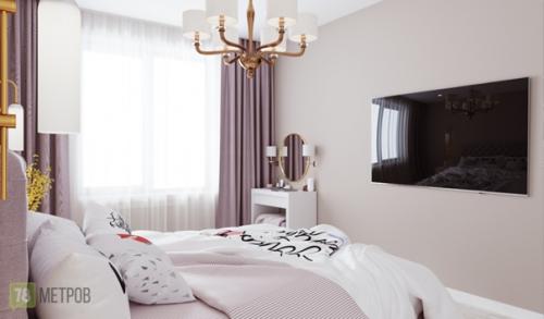 Дизайн - проект квартиры выполнен в современном стиле. 07