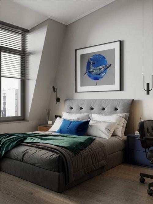 Благородный дизайн трешки в мансарде. 04