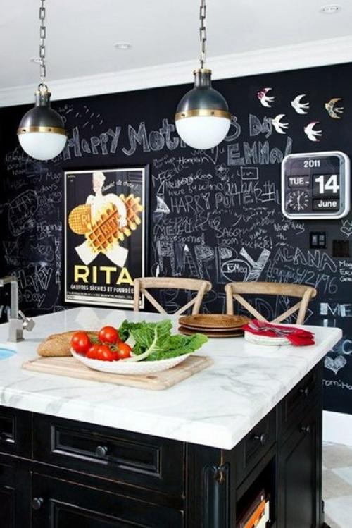 Меловые (грифельные) доски в интерьере. 06