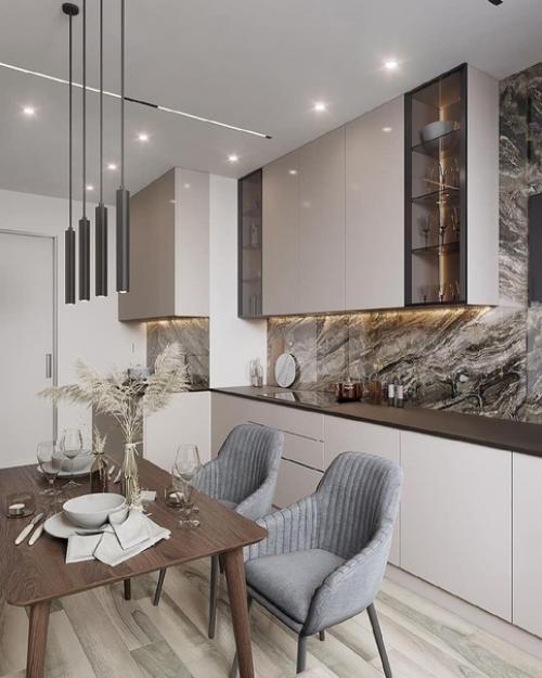 Кухня, спальня и прихожая. 01