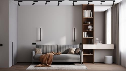 Проект однокомнатной квартиры 39 м 2 в ЖК аквилон Zalive в Санкт-петербурге. 04