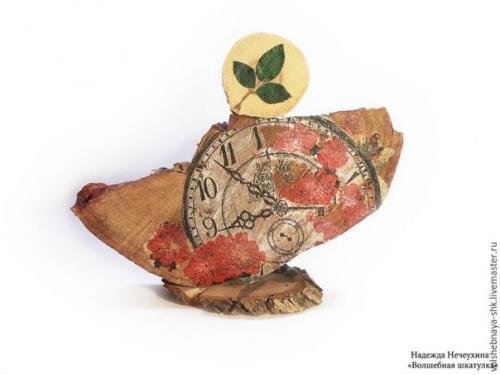 Мастер-класс: быстро и мы просто делаем интерьерные часы в стиле Рустик. 07