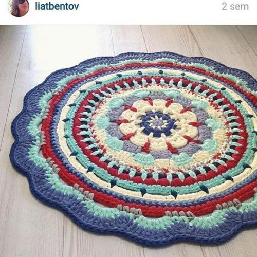 Вязание ковриков крючком. 05 Вязание ковриков крючком. 05