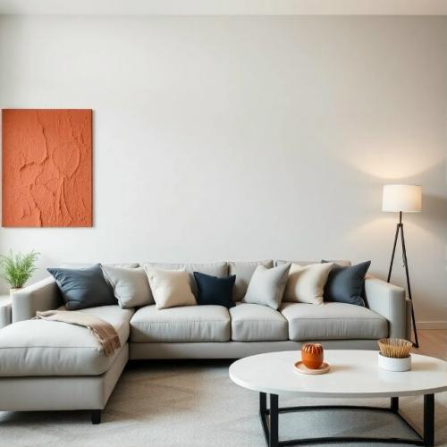 Современные гостиные с акцентной стеной.