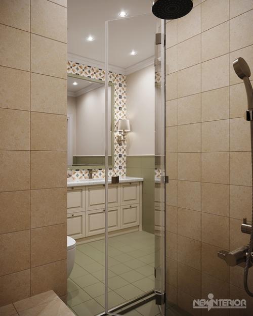 Перед вами интерьер ванной комнаты в квартире, расположенной в ЖК граф орлов. 03