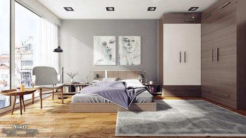 Угловой шкаф в спальне: виды, наполнение, размеры, дизайн. 09