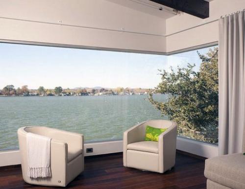 Панорамные окна, художественный вид окружающего ландшафта. 09