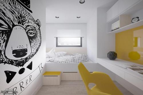 Кровать - подиум - компактное и функциональное решение для интерьера. 09