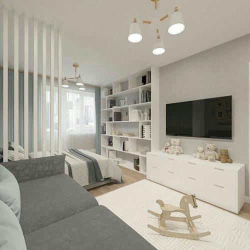 Отличные идеи зонирования комнаты на функциональные зоны. 06