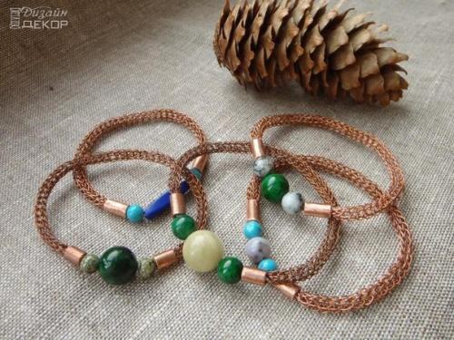 Плетение цепочки в технике викингское вязание?