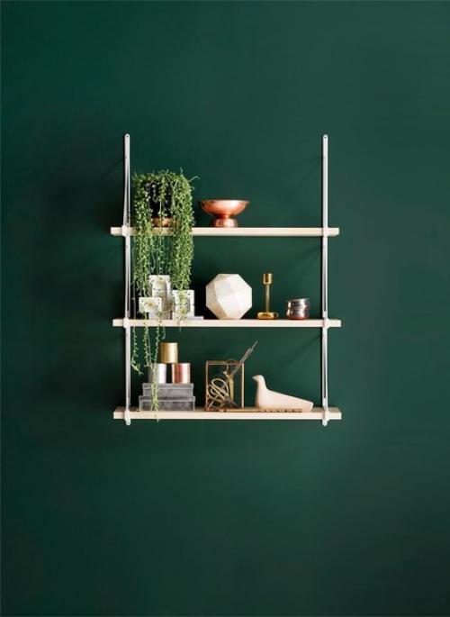 Зеленый цвет в интерьере. 01