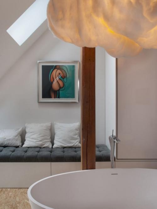 170 кв.  м. чистого дизайна и оригинальности с открытым пространством, деревянными балками и кирпичными стенами. 06