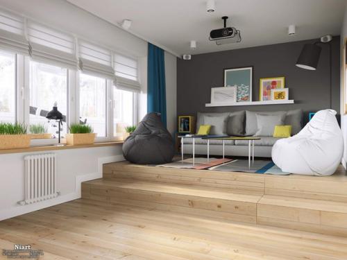 Кровать - подиум - компактное и функциональное решение для интерьера. 08