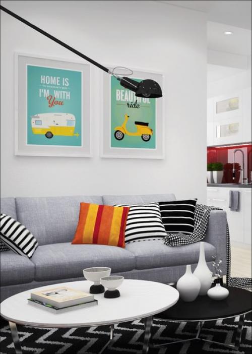 Часть 1. скандинавская квартира с очаровательным дизайном интерьера. 05