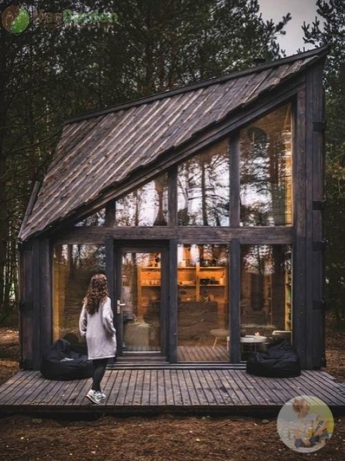 Дomиk HA K AЮ лeca CO C abhяmи BO bcю C ehу.