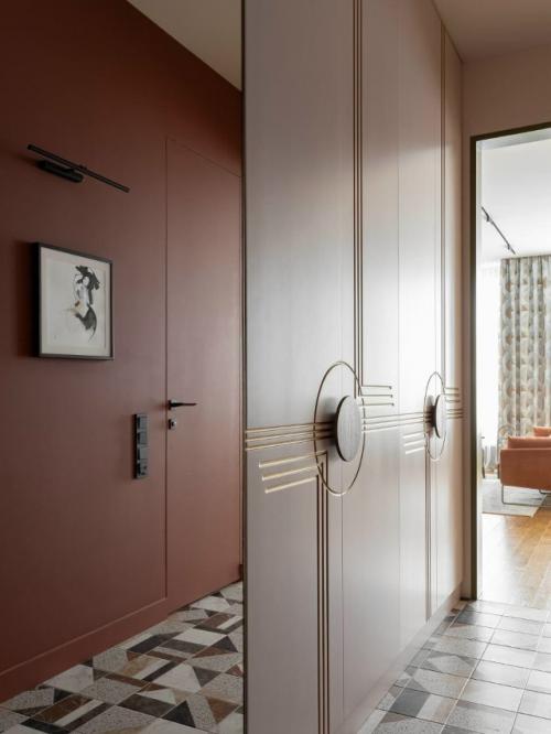 Современная квартира с нотами mid - Century в Москве. 02