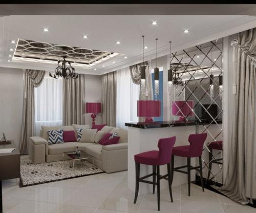 Гостиная в коттедже Екатеринбурга от нас? 01