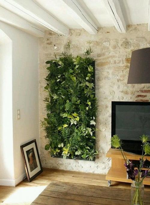 Декоративный мох в интерьере смотрится невероятно стильно, буквально оживляет любое помещение. 06