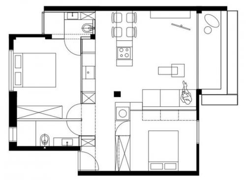 Квартира площадью 67 квадратных метров в израиле. 09