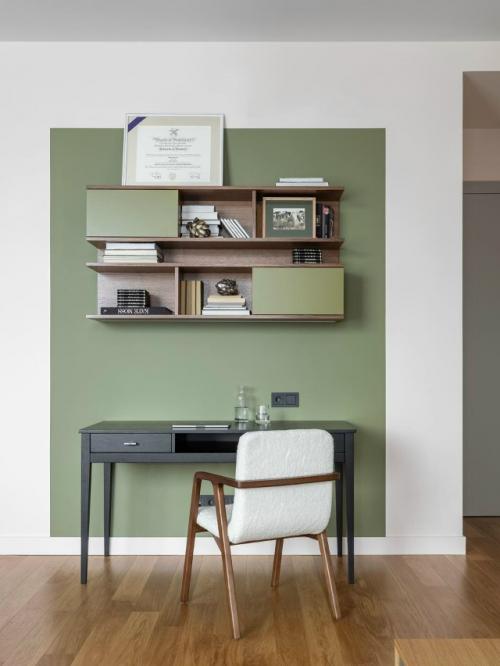 Современная квартира с нотами mid - Century в Москве. 04