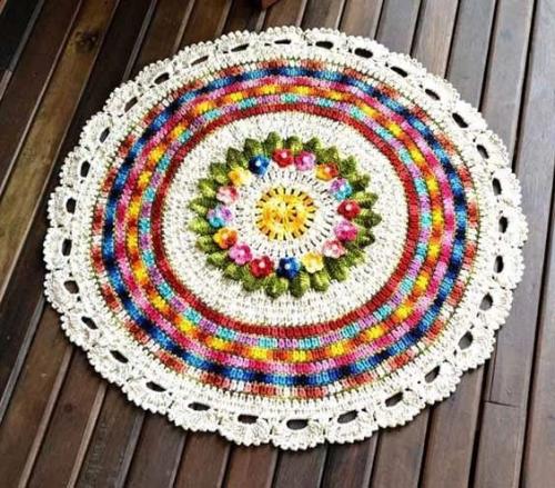 Вязание ковриков крючком. 07 Вязание ковриков крючком. 07