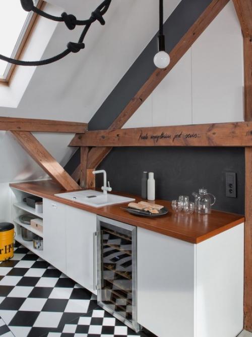 170 кв.  м. чистого дизайна и оригинальности с открытым пространством, деревянными балками и кирпичными стенами. 02