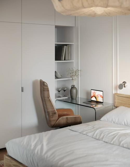 Проект 1-комнатной квартиры 46 м 2 в ЖК Legenda в Санкт-петербурге. 09