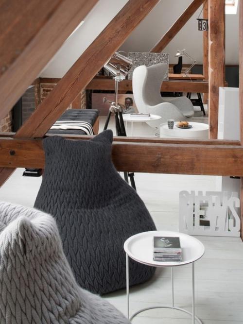 170 кв.  м. чистого дизайна и оригинальности с открытым пространством, деревянными балками и кирпичными стенами. 08