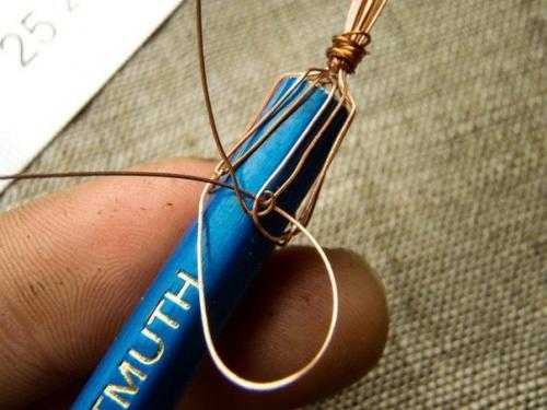 Плетение цепочки в технике викингское вязание? 04