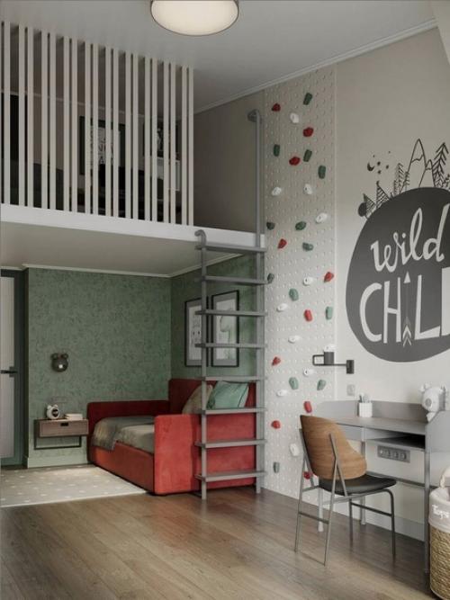 Благородный дизайн трешки в мансарде. 05