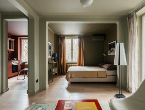 Преображение хрущевки 30 м 2 с кухней и гостиной - спальней. 04