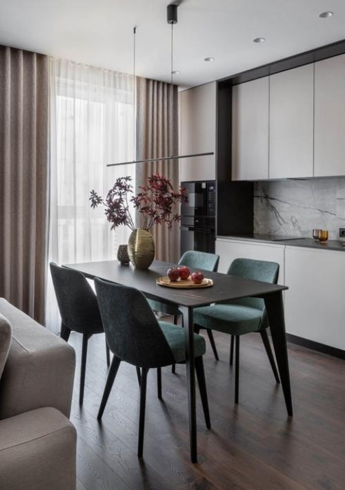 Интерьер евродвушки с интересными контрастами и подчеркнутыми элегантными нотами. 04