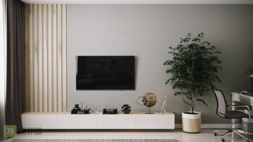 Дизайн - проект квартиры выполнен в современном стиле. 03