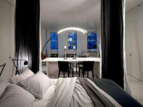 Стильный дизайн интерьера небольшой студии! 01