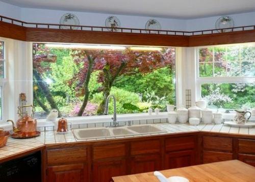 Панорамные окна, художественный вид окружающего ландшафта. 07