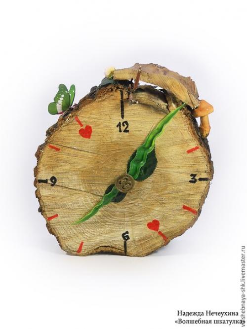 Мастер-класс: быстро и мы просто делаем интерьерные часы в стиле Рустик. 08