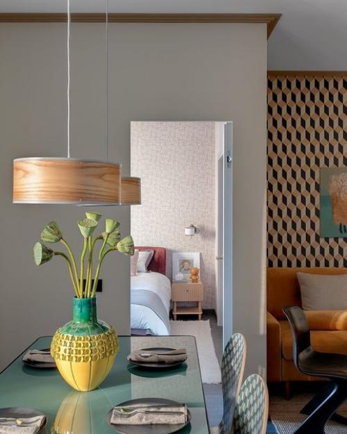 Реализованный интерьер маленькой квартиры, площадью 43 кв. 01